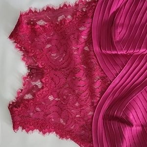 Womens Tadashi Shoji Cocktail/Wedding Dress, Size 8, full lining, Dark Magenta